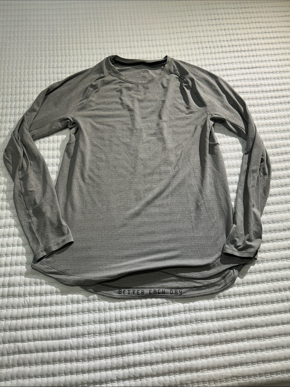lululemon athletica Men's Long-Sleeve Crew in Heather Gray